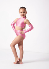 Alegra Kids Dance Sleeves Pink Front 3 [Pink]