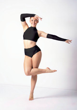 Alegra Dance Sleeves Black Front 2 [Black]