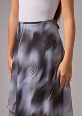 Long Wrap mesh skirt Grey Front 4 [Grey]
