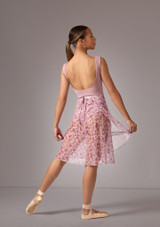 Long Wrap mesh skirt Pink Back 2 [Pink]