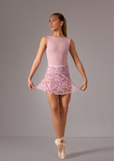 Short Wrap mesh skirt Pink Front 3 [Pink]