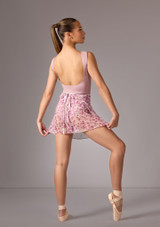 Short Wrap mesh skirt Pink Back 2 [Pink]