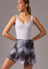 Move Dance Alma Wrap Dance Skirt Grey Front [Grey]