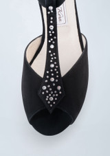 Werner Kern Claudia Suede Dance Shoe - 2.17" Black Front 8 [Black]