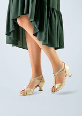 Werner Kern Dora Suede Dance Shoe - 2.17" Nude Font 8 [Tan]