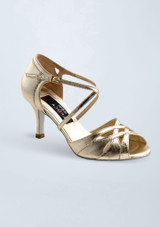 Werner Kern Cleo Leather Dance Shoe - 2.75" Gold Front [Gold]