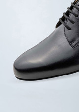 Werner Kern Catania Leather Dance Shoe - 0.8" Black Front 3 [Black]