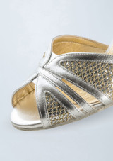 Werner Kern Pearl Leather Dance Shoe - 2.75" Silver Front 5 [Silver]