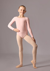Long sleeved leo (as Camilla) Pink Front 6 [Pink]