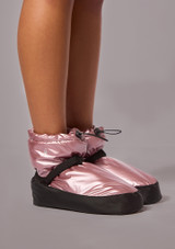 Warm up bootie Metallic Pink Front 6 [Pink]