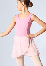 Freed RAD Belle Girls Wrap Skirt Pale Pink Front [Pink]