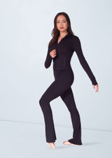 Athletic dance jacket Black Front 3 [Black]