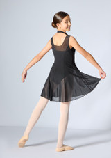 Move Dance Teen Serenity Mesh Cover Up Dress Black Front 2 [Black]