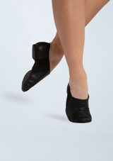 Capezio Nova Split Sole Jazz Shoe Black Back [Black]