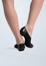 Capezio Nova Split Sole Jazz Shoe Black Back 2 [Black]