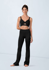Bloch Vivian Crop Top Black Front 9 [Black]