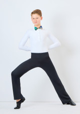 Alegra Shiny Elasticated Bow Tie TRO Front [Patterned]