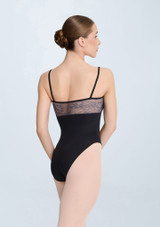 Haley Camisole Leotard Navy Blue Front 2 [Blue]