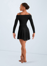 Mirella Mesh Skirt Black Back 2 [Black]