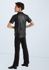 Weissman Boys Petite Sequin Shirt Black 5 [Black]