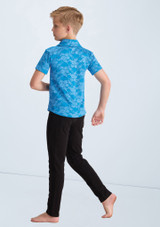 Weissman Boys Collared Lace Shirt Sky Blue 5 [Blue]