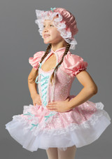 Little Bo Peep Dress & Bonnet Pink Front 2 [Pink]