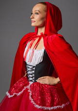 Little Red Riding Hood Dress & Cape Red Front 2 [Red]