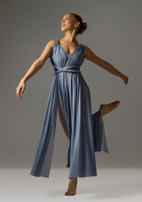 Jolista Petal Veil Lyrical Costume Slate Blue Front 2 [Blue]