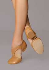 Move Dance Greek Sandal Teaching Shoe Tan Front [Tan]