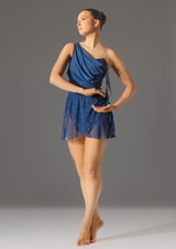 Jolista Intertwined Lyrical Costume Navy Blue Front 2 [Blue]