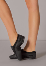 Bloch Slipstream Split Sole Jazz Dance Shoes Black Front 3 [Black]