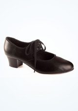 Tappers & Pointers Cuban Heel Tap Shoe - Black Black Main 2 [Black]