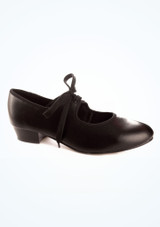 Tappers & Pointers Low Heel Tap Shoe Black Main [Black]