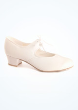 Tappers & Pointers Cuban Heel Tap Shoes - White White Main [White]