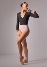 Move Dance Kimi Ballet Dance Wrap Black Front 2 [Black]