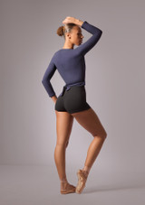 Move Dance Kimi Ballet Dance Wrap Navy Blue Front 4 [Blue]