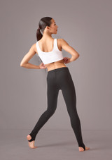 Move Dance Yana Stirrup Leggings Black Front 4 [Black]