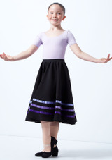 RAD Ballet Character Dance Skirt Purple Front [Purple]