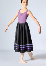RAD Ballet Character Dance Skirt Purple Front [Purple]