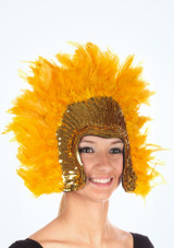 Deluxe Feather Headdress Yellow Main [Yellow]