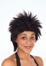 80s Rock Idol Wig Black Main [Black]