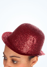 Glitter Bowler Hat Red Main [Red]