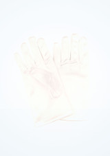 Child Satin Gloves White Main [White]