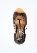 PortDance Protea Salsa & Tango Shoe 3" - Brown Brown Top [Brown]