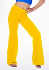 Alegra Girls Shiny Jazz Pant Yellow Main [Yellow]