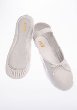 Bloch Arise S0209 Full Sole Leather Ballet Shoe - White White Crop [White]