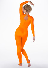 Alegra Shiny Aspen Catsuit Orange back. [Orange]