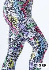 Alegra Patterned Stirrup Leggings colour swatch #15. [Patterned]