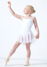 Move Dance Kacey Skirted Leotard White Front [White]