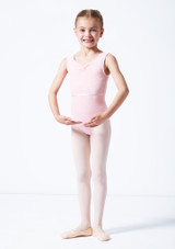 Move Dance Jessica Girls Leotard Pink Front [Pink]